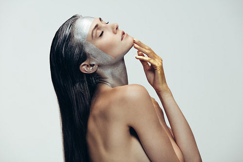 Sensual woman in ultra vogue style