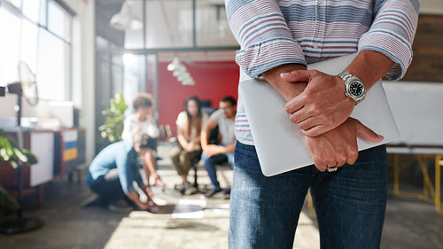 Male graphic designer in office