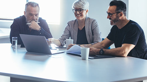 Business team meeting in office