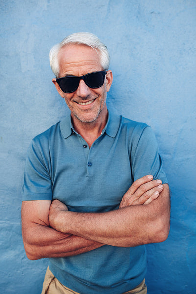Happy mature man with sunglasses