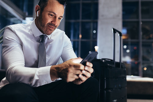 Connected business man