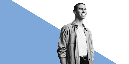 Portrait of smiling caucasian man