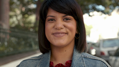 Happy woman with pretty face