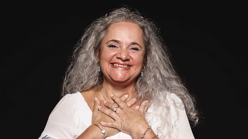 Portrait of a happy senior woman