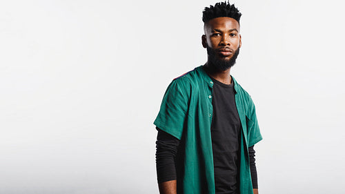 African man with a creative hair style