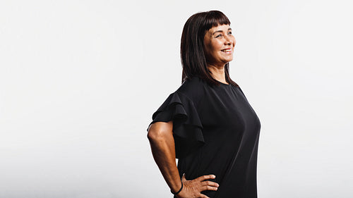 Portrait of smiling woman