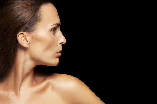 Attractive young lady with healthy skin