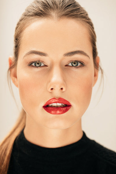 Female model with beautiful and natural makeup