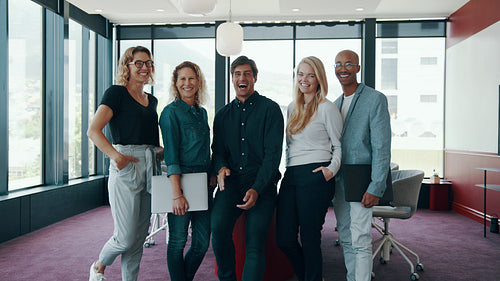 Successful creative business team