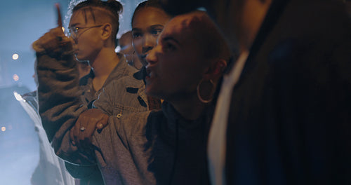 Activist protesting against police violence