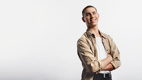 Portrait of smiling young man