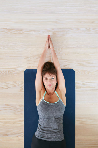 Woman doing stretching exercise