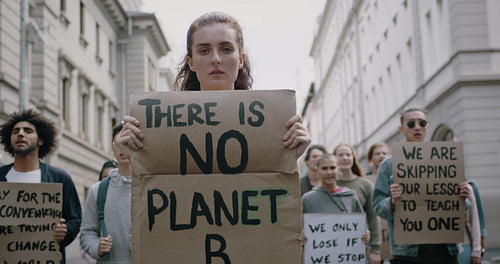 Climate change silent protest