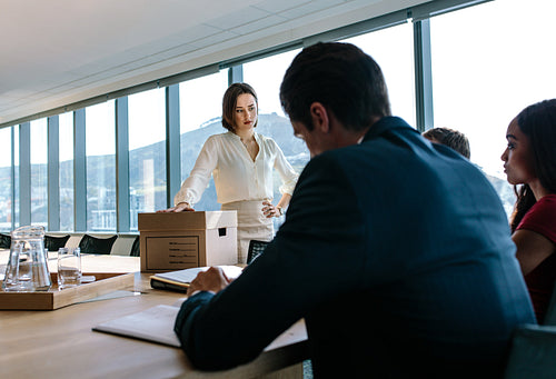 Business people during a meeting in conference room