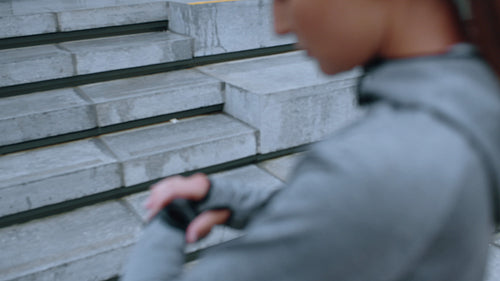 Starting a workout on the watch