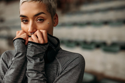 Portrait of a woman in jacket