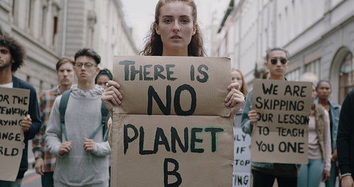 Silent protest over climate change