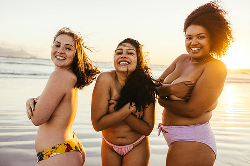 Feeling comfortable at the beach
