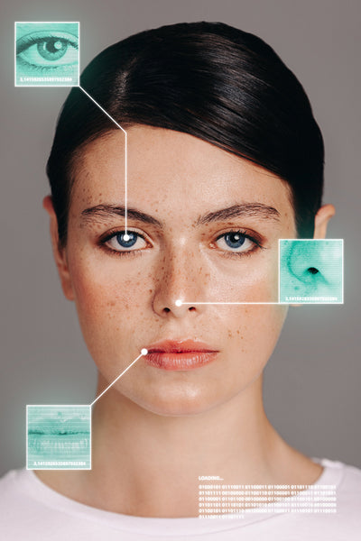 Biometric authentication using facial recognition
