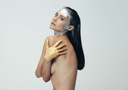 Sensual woman with ultra vogue makeup