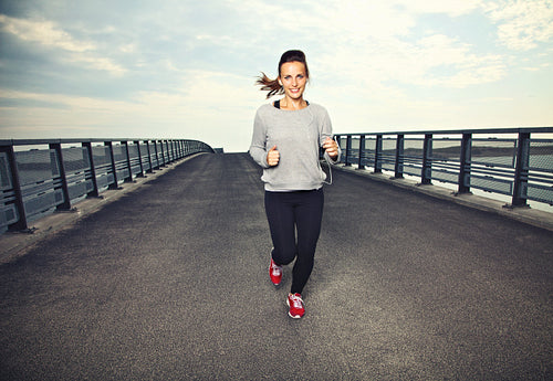 Woman Doing Running Exercise