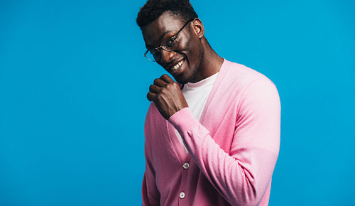 Handsome young african man