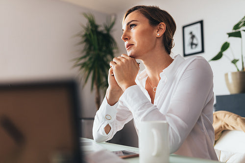 Business woman in office