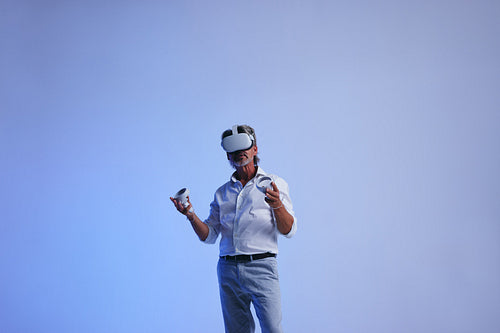 Business meeting in the metaverse