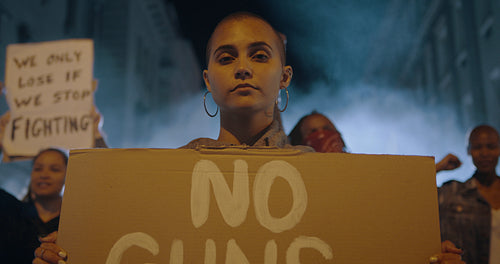 Protestors against gun violence