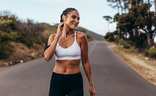 Fitness woman on morning workout