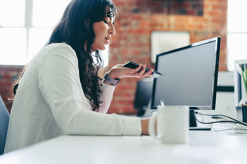 Contacting business clients in the office