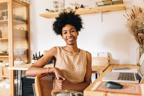 Jewelry designer in office