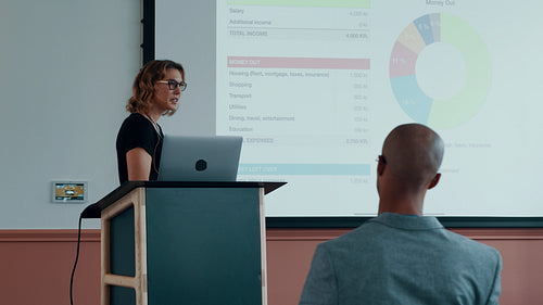 Successful business conference