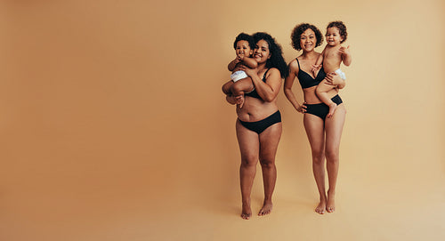 Diverse family on mothers day