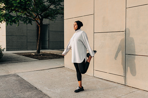 Warmup session in the city