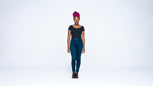 African woman in a headwrap