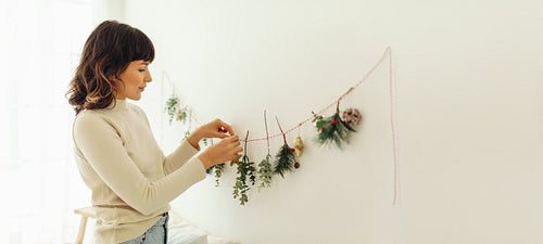 Christmas decoration at home