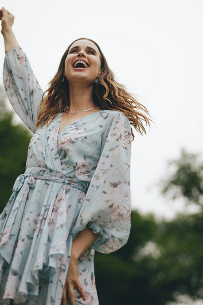 Beautiful woman enjoying at the park
