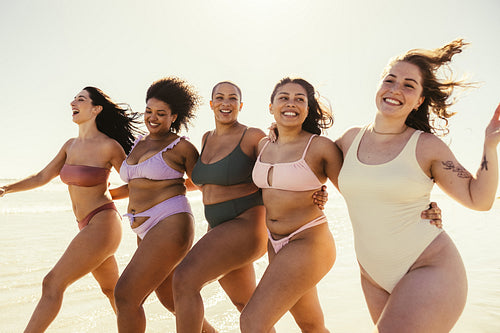 Enjoying our beach day together
