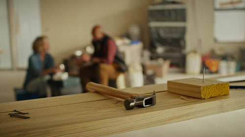 Resting and reconnecting: Couple shares tea and laughs during home makeover