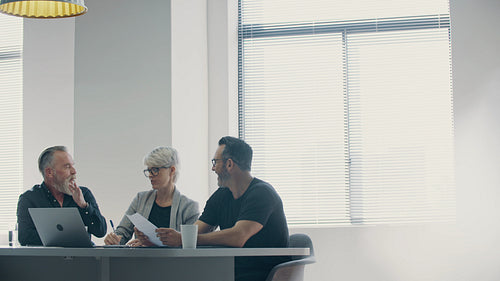 Business people discussing new plan