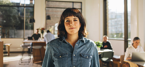 Young female business entrepreneur