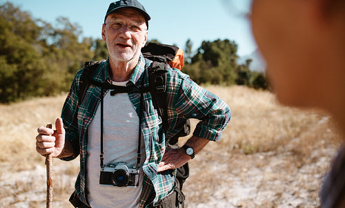 Hiker asking for the route