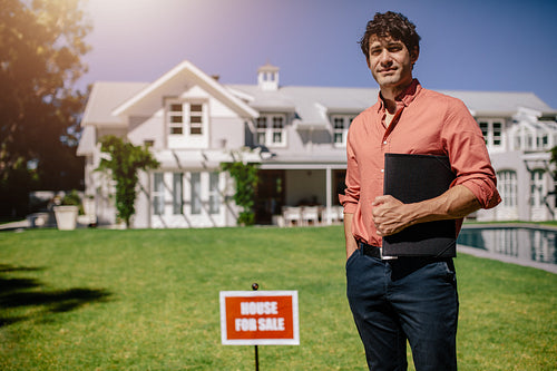 Portrait of male real state agent