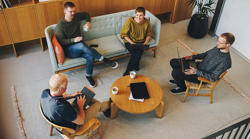 Business people discussing new ideas in meeting