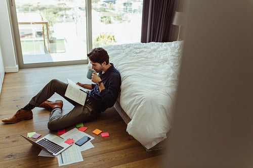 Man working from home