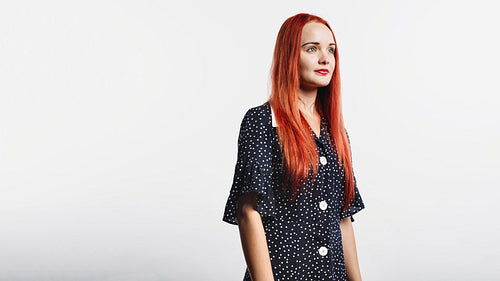 Woman with brown hair