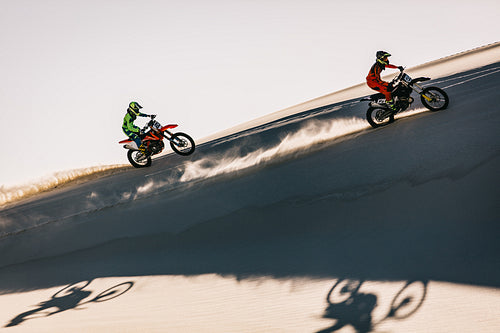 Motocross in desert