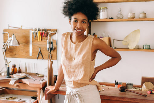 Jewelry workshop owner