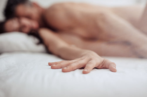 Young couple having intimate sex